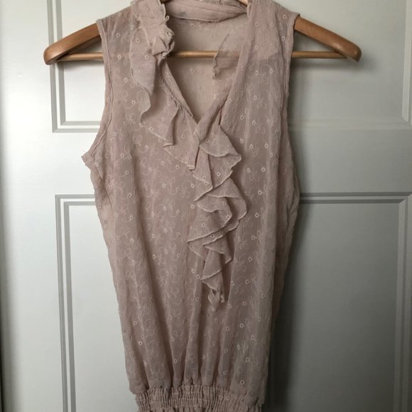 Women's Sheer Tank Top Blouse - Picture 2 of 5